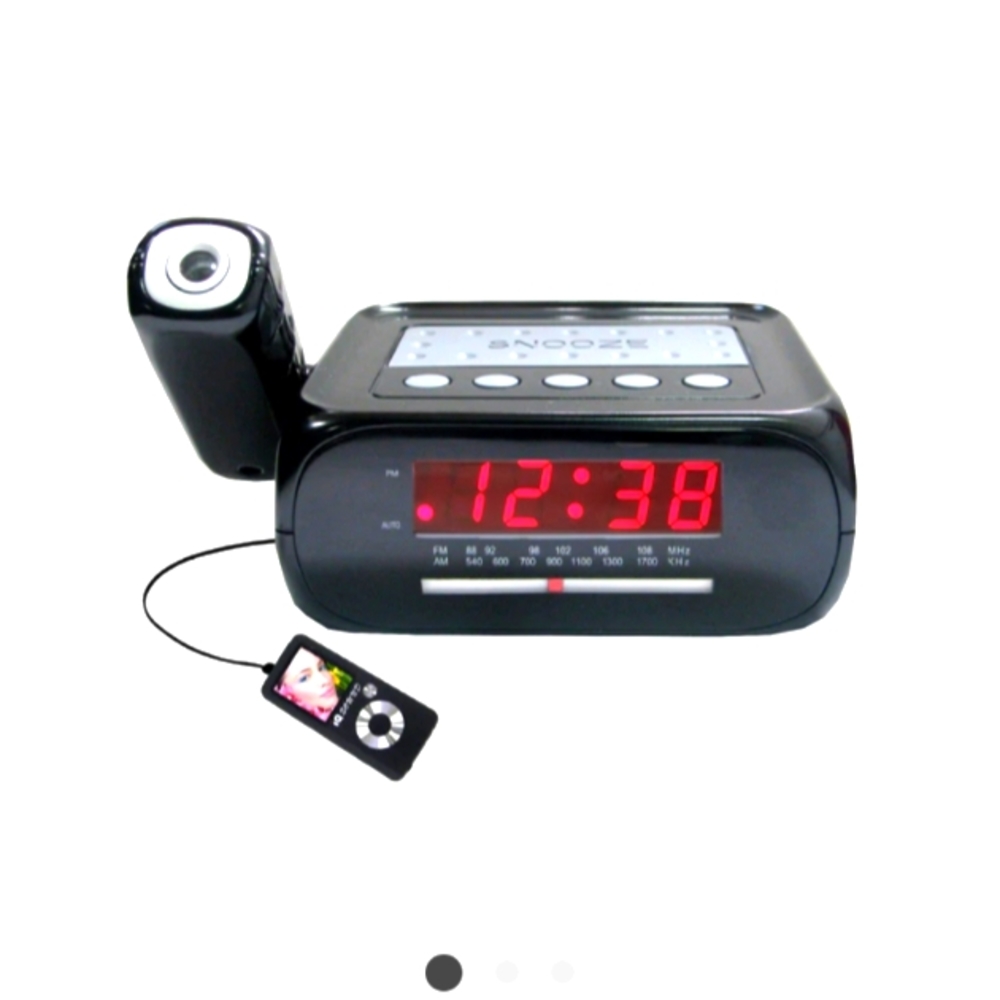 DIGITAL PROJECTION ALARM WITH AM/FM ALARM CLOCK RADIO 💖